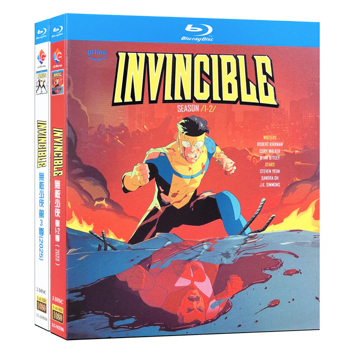 日本語吹替ありアニメ「インビンシブル ～無敵のヒーロー～ シーズン3」Blu-ray BOX 高画質 