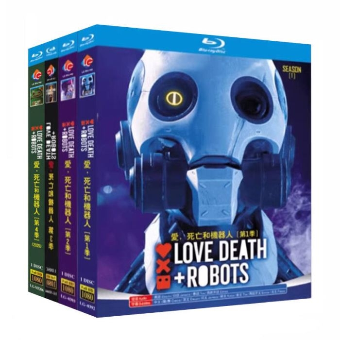 ラブ、デス＆ロボット シーズン1+2+3+4 DVD ブルーレイ Blu-ray BOX 日本語字幕 日本語吹替版 完全版 [Blu-ray]