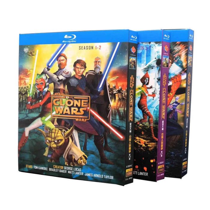 アニメ Star Wars: The Clone Wars／スター・ウォーズ：クローン・ウォーズ シーズン1+2+3+4+5+6+7 全巻 Blu-ray BOX 完全版