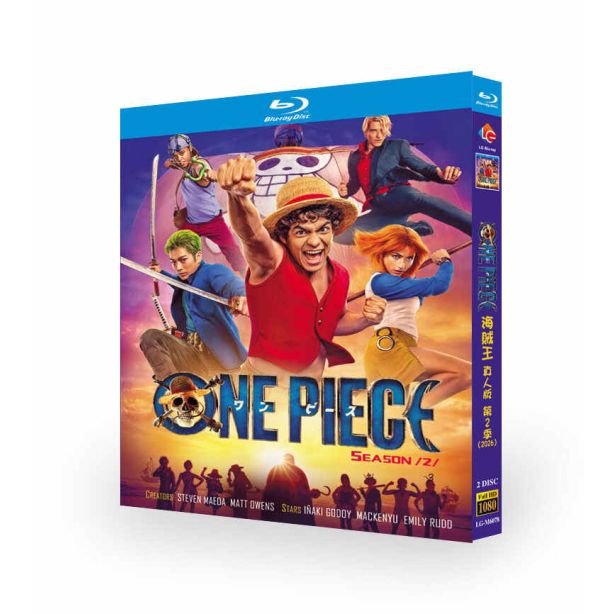 実写ドラマ ワンピース シーズン2 DVD ブルーレイ Blu-ray BOX 新田真剣佑 日本語字幕 日本語吹き替え版