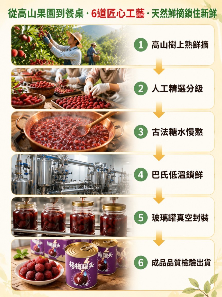 新鮮鮮摘糖水楊梅罐頭