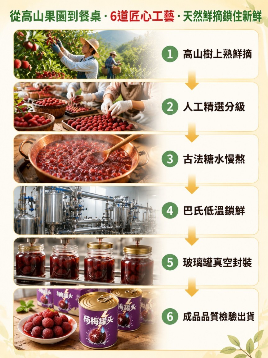 新鮮鮮摘糖水楊梅罐頭