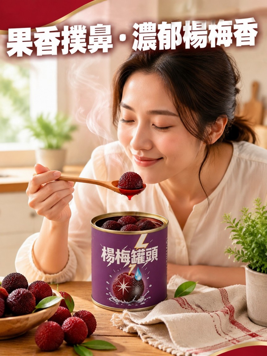 新鮮鮮摘糖水楊梅罐頭