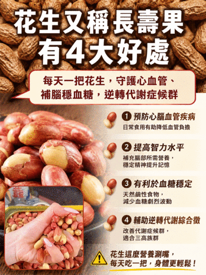 脫油五香黃耆黨參烤花生