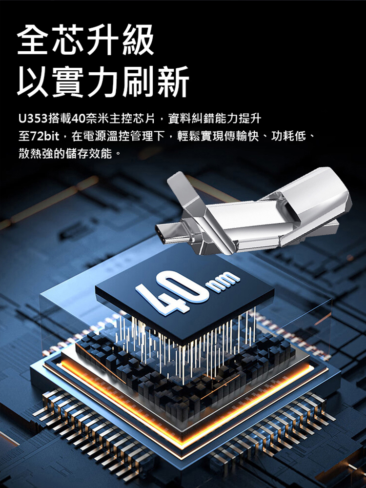 【手機電腦都相容】雙接口行動固態u碟