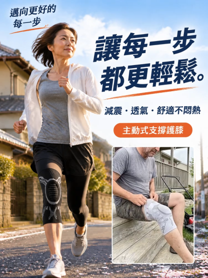 精準調整旋鈕式減壓護膝