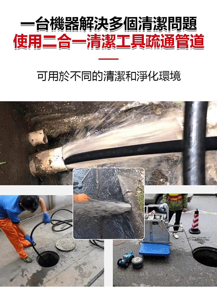 【一沖淨】水老鼠噴頭高壓管清洗疏通套裝