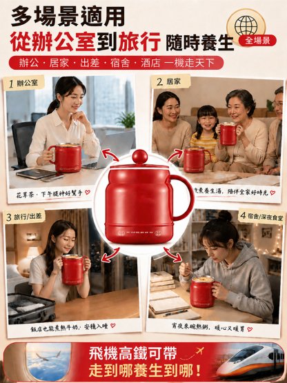 【養生神器】多功能陶瓷電燉杯