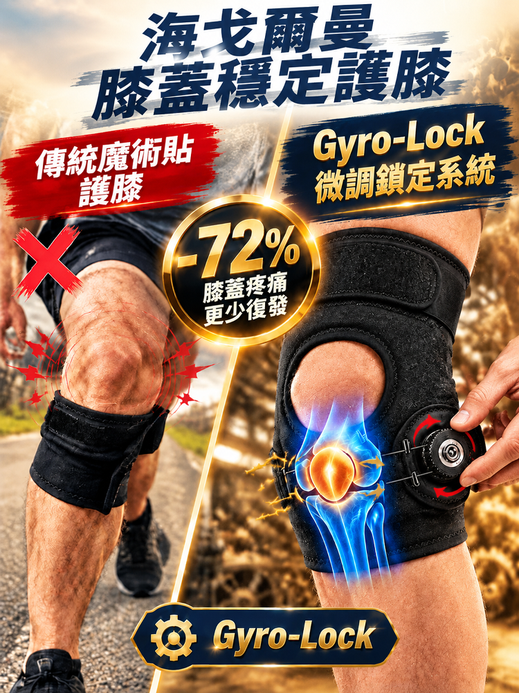 旋鈕調節髕骨護膝