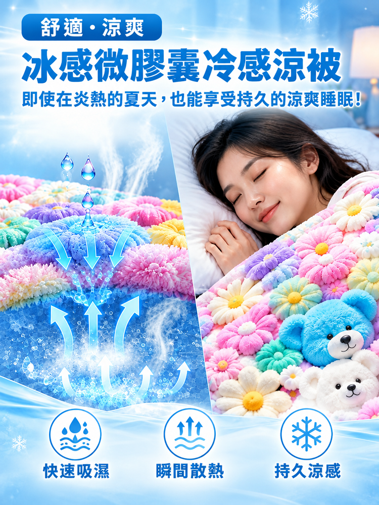 3D沉浸式蓄熱法蘭絨神毯