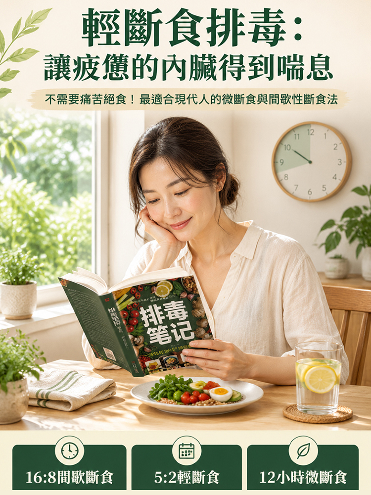【清除陳年淤濁·重拾輕盈狀態】《排毒筆記》全能健康指南