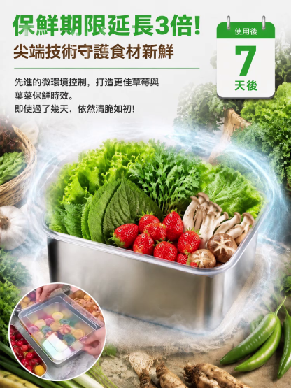 HFH-德國醫療級抗菌不鏽鋼保鮮盒