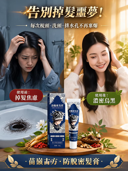 苗嶺千年草本養髮奇方防脫黑髮密髮膏
