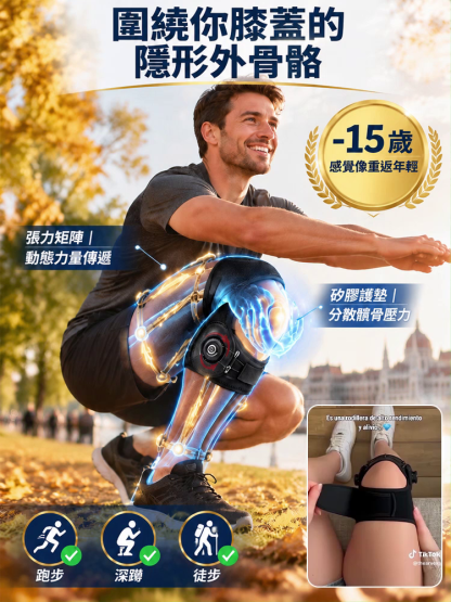 旋鈕調節髕骨護膝