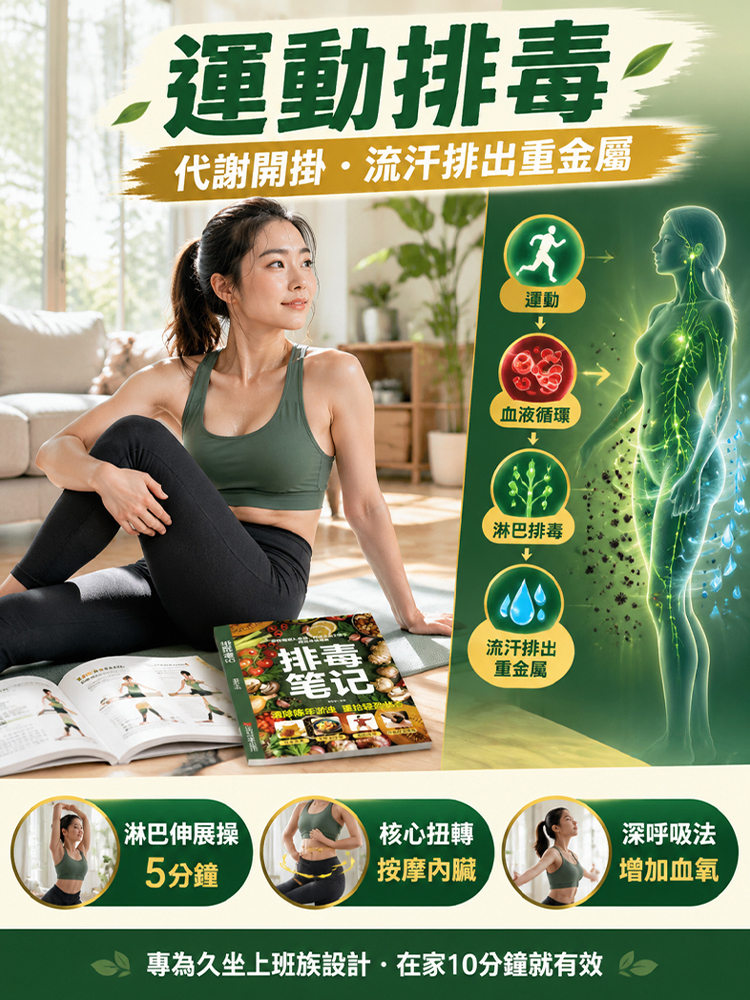 【清除陳年淤濁·重拾輕盈狀態】《排毒筆記》全能健康指南