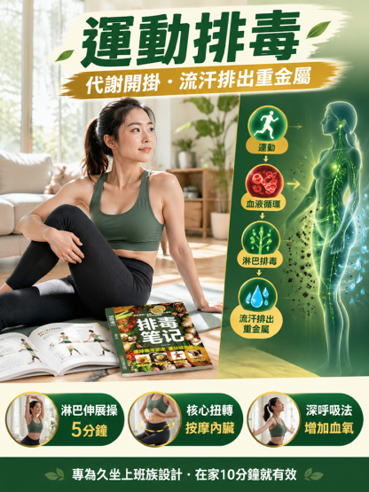 【清除陳年淤濁·重拾輕盈狀態】《排毒筆記》全能健康指南