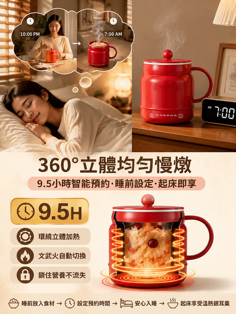 【養生神器】多功能陶瓷電燉杯