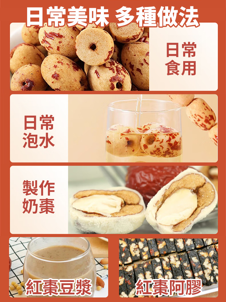 【煥顏神仙果】去皮去核虎皮棗