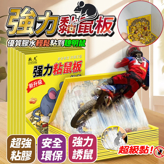 【專抓聰明鼠】堅果味強力誘鼠黏鼠板