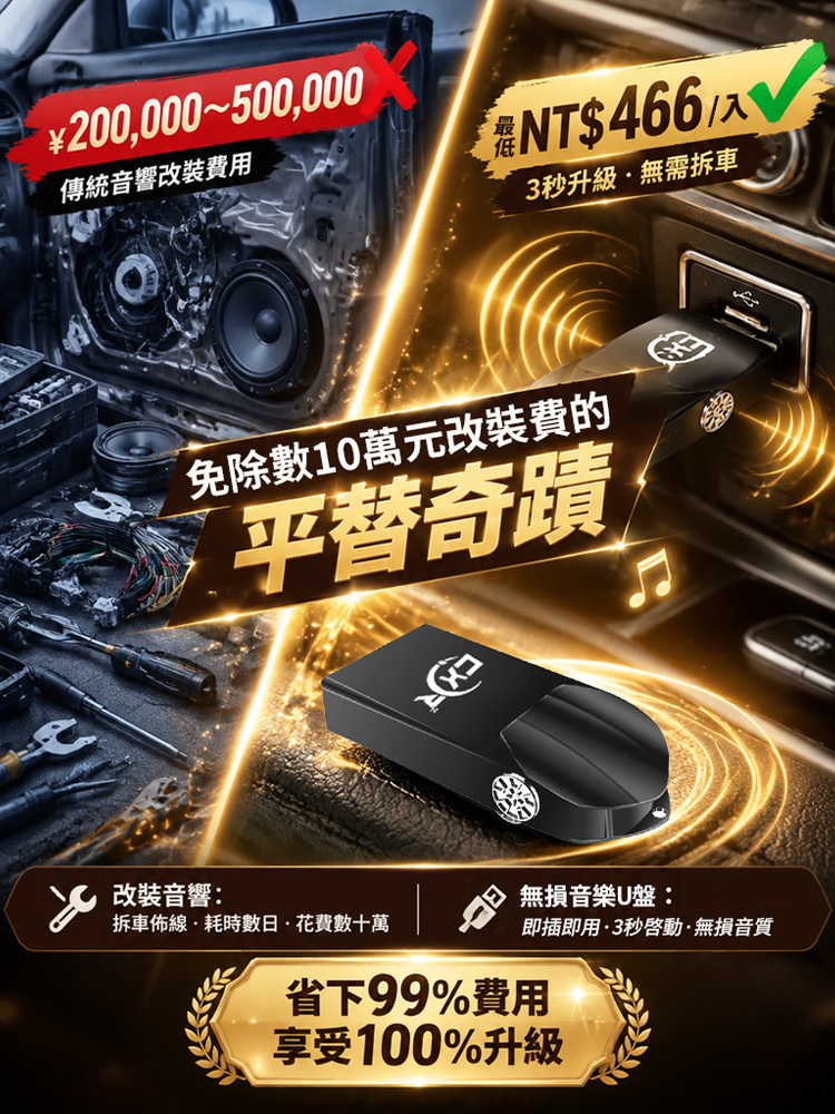 【超高音質】車載無損音樂U盤