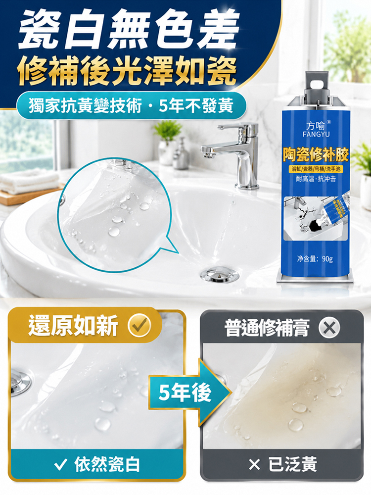 【還原如新】奈米陶瓷無痕修補膏