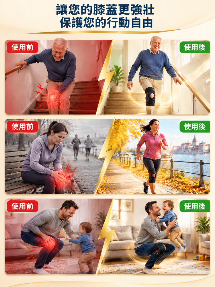 旋鈕調節髕骨護膝