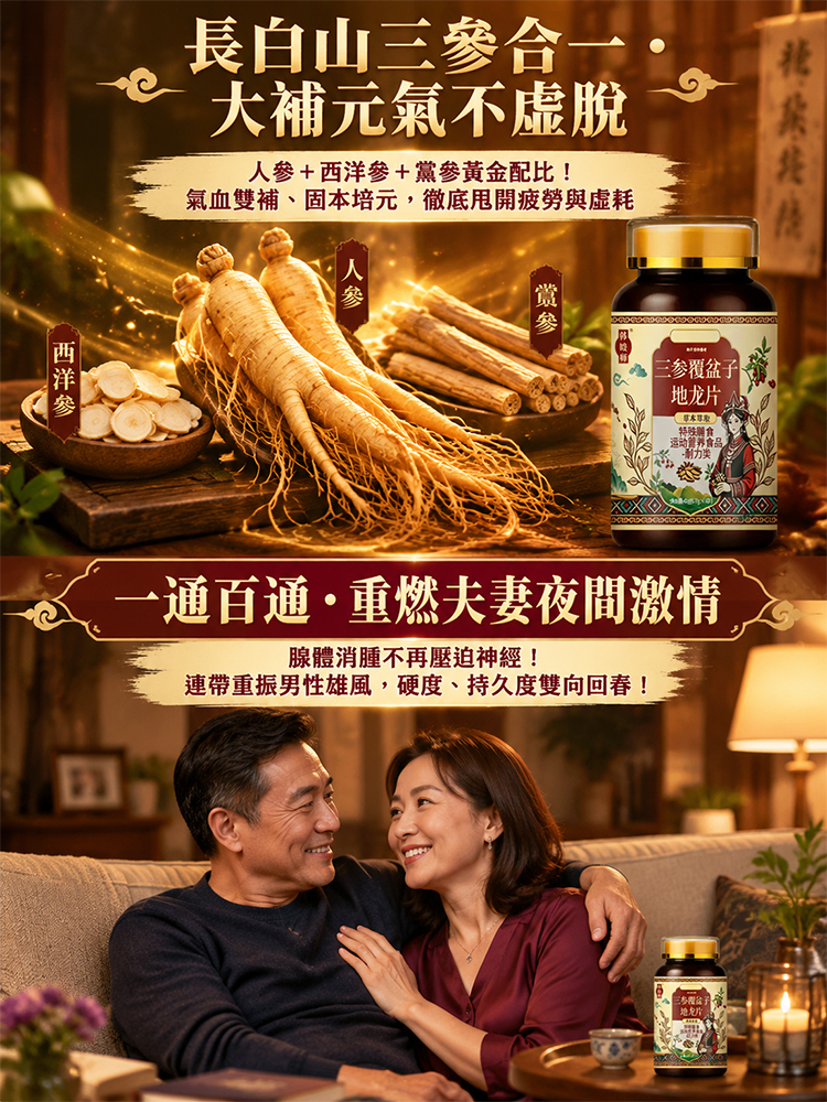 三參覆盆子地龍片