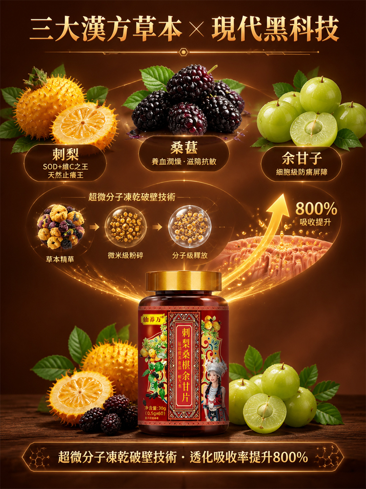 刺梨桑葚餘甘片