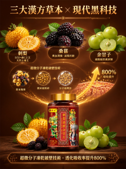 刺梨桑葚餘甘片