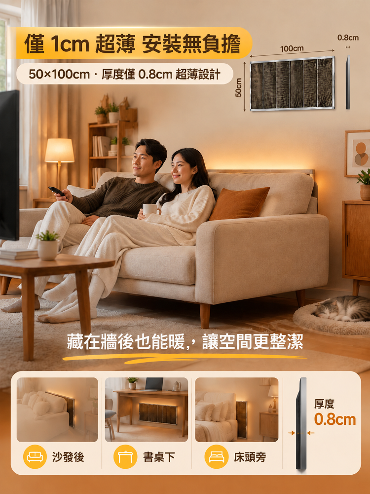 【5秒速熱】德國黑科技石墨烯牆暖電熱膜