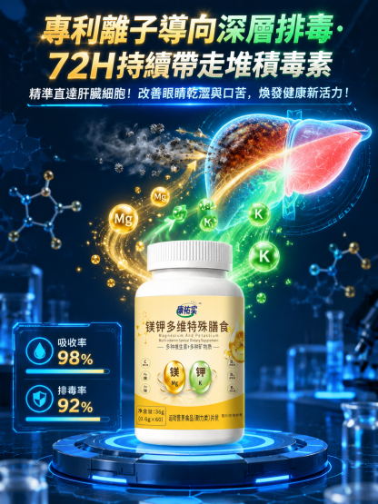 【護肝多維】多維鎂鉀特殊膳食片