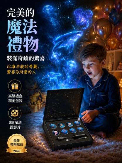 JS-星空氛圍海洋月球燈