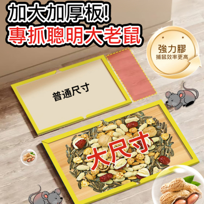 【專抓聰明鼠】堅果味強力誘鼠黏鼠板