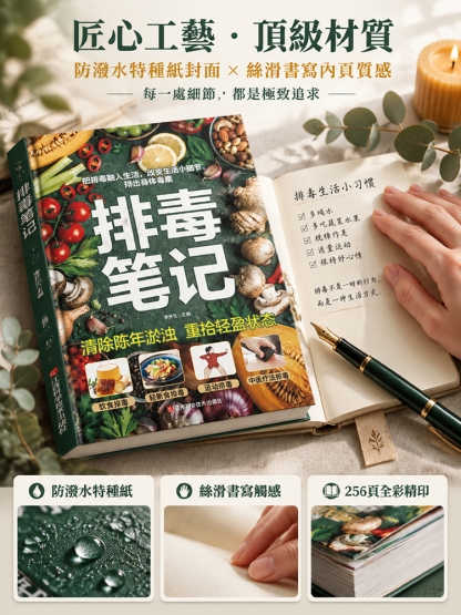 【清除陳年淤濁·重拾輕盈狀態】《排毒筆記》全能健康指南