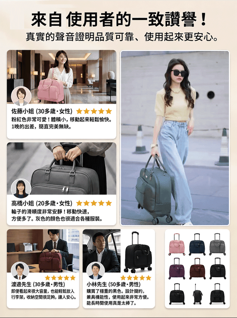 HFH-折疊手提旅行拉桿包