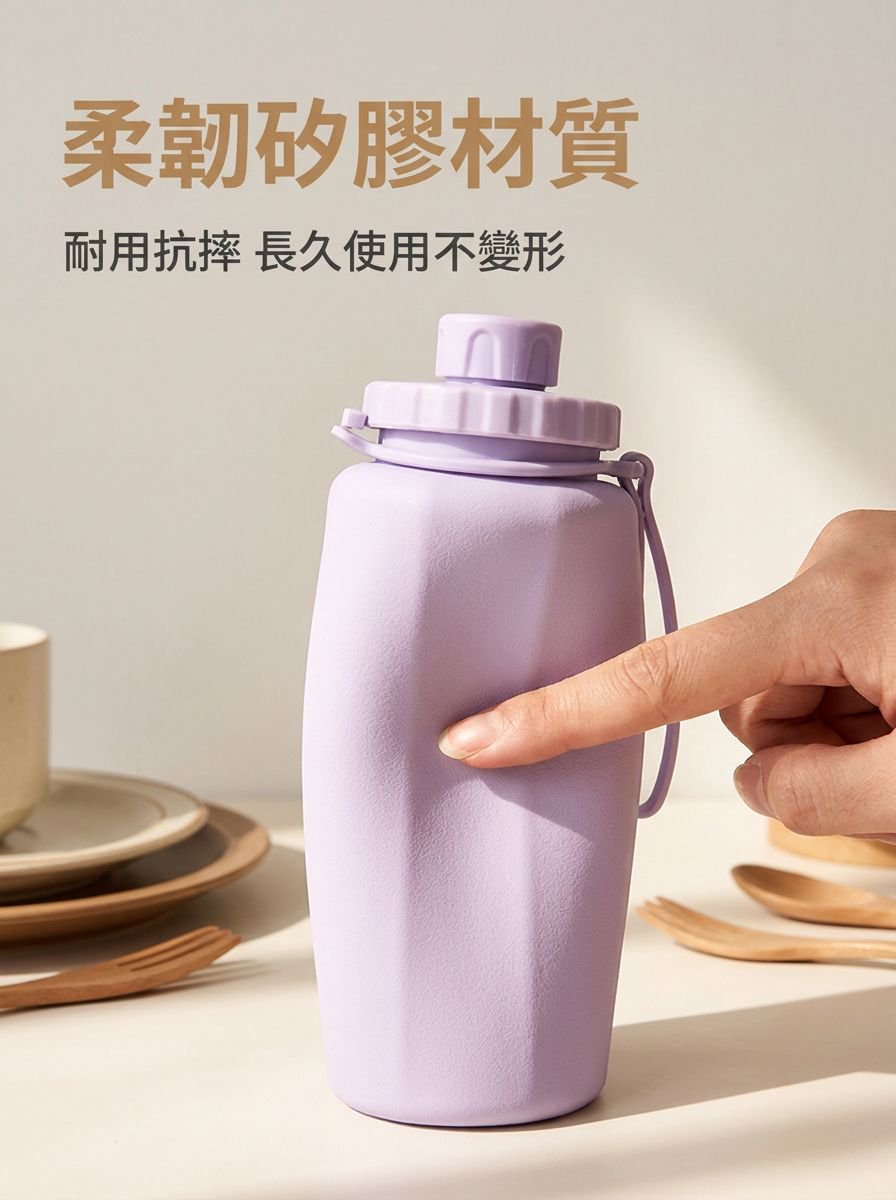 戶外登山必備矽膠伸縮水杯