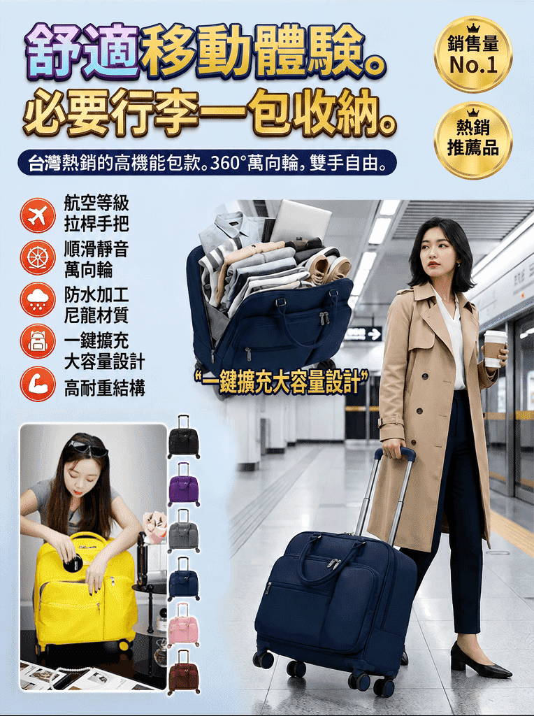 HFH-折疊手提旅行拉桿包