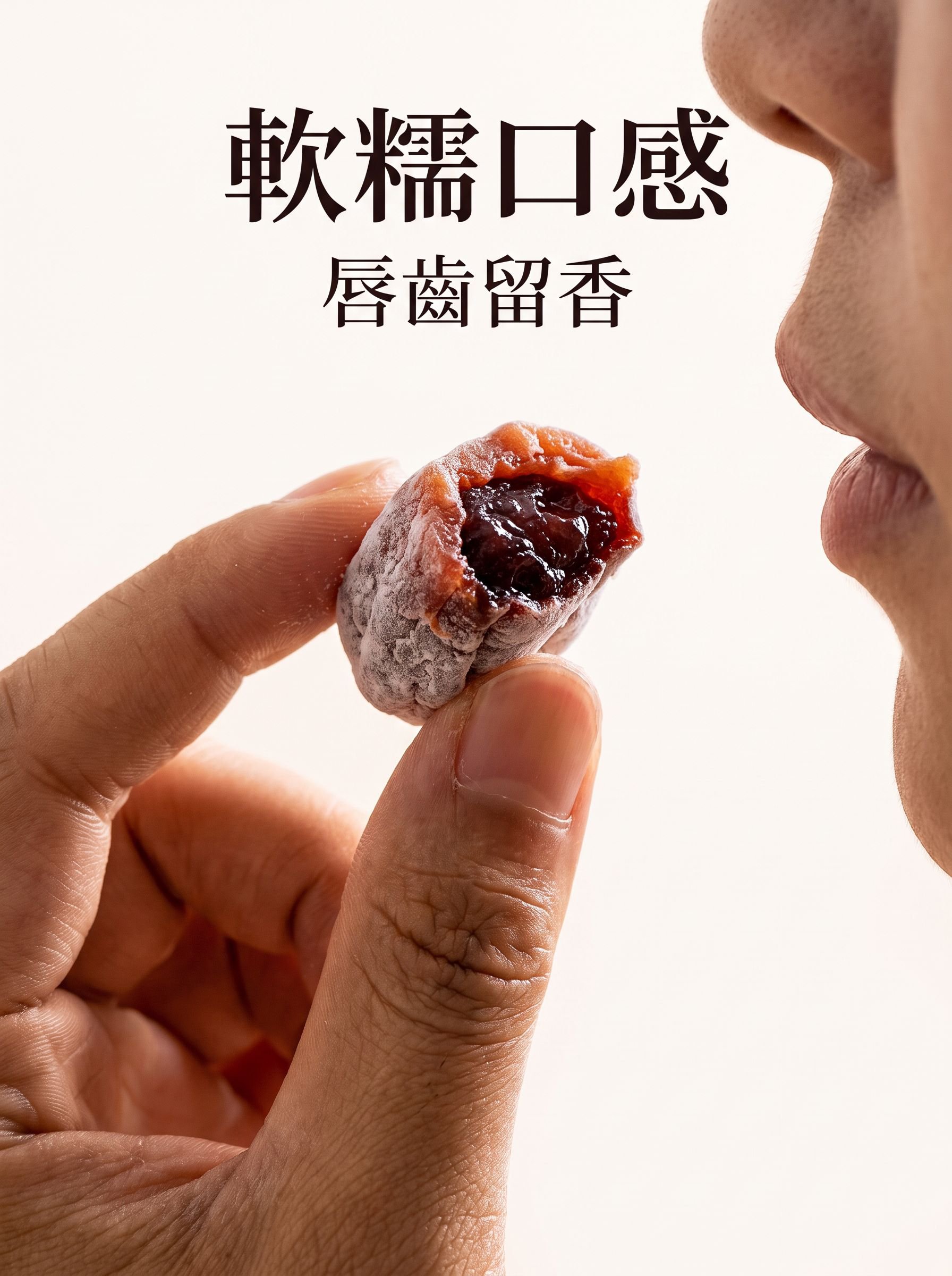 果乾內餡爆漿效果展示