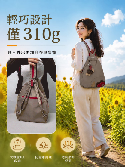 高密度微纖維多功能大容量休閒背包