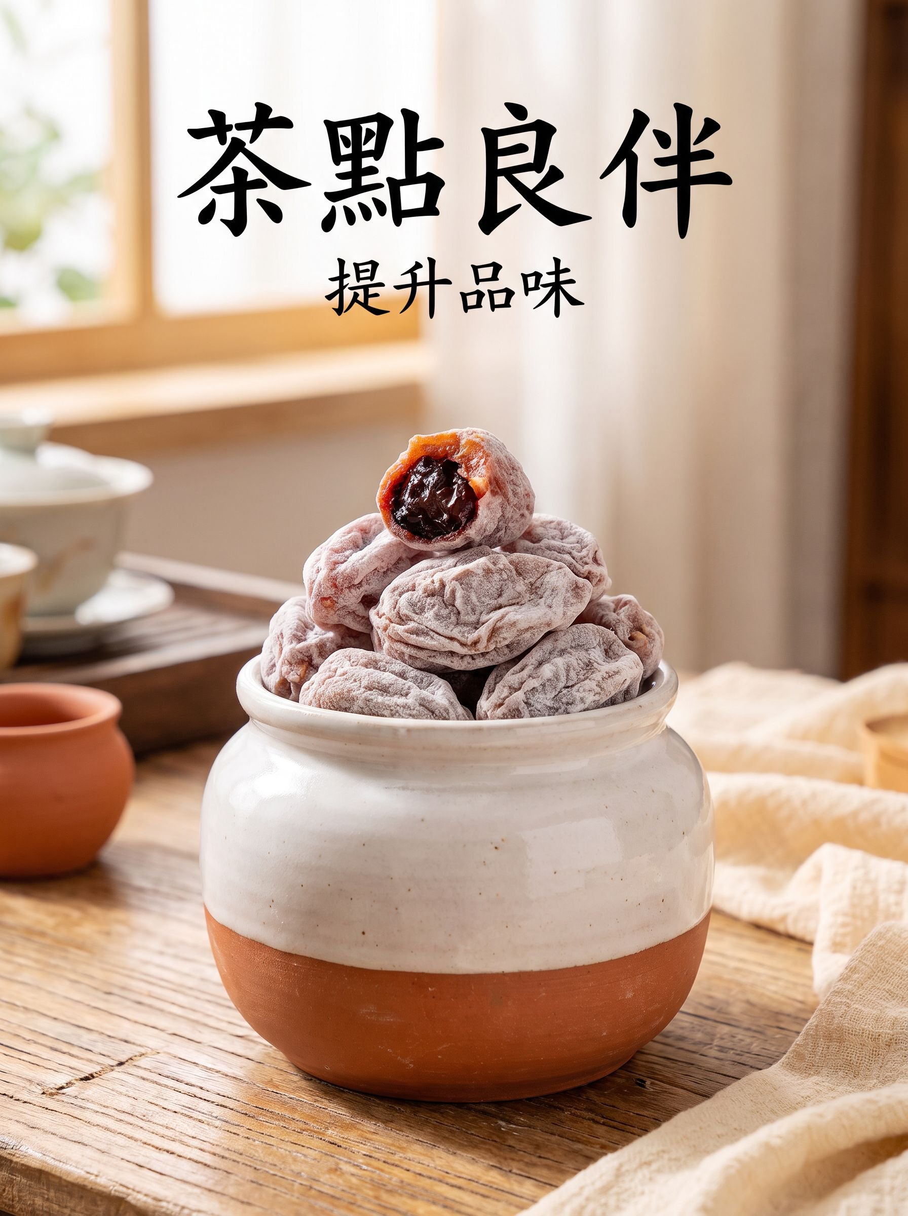 爆漿陳皮青梅抱葡萄產品包裝展示