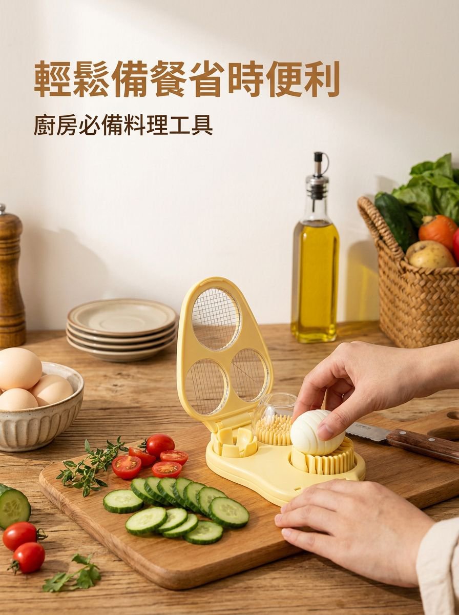 多功能蛋切器切片效果