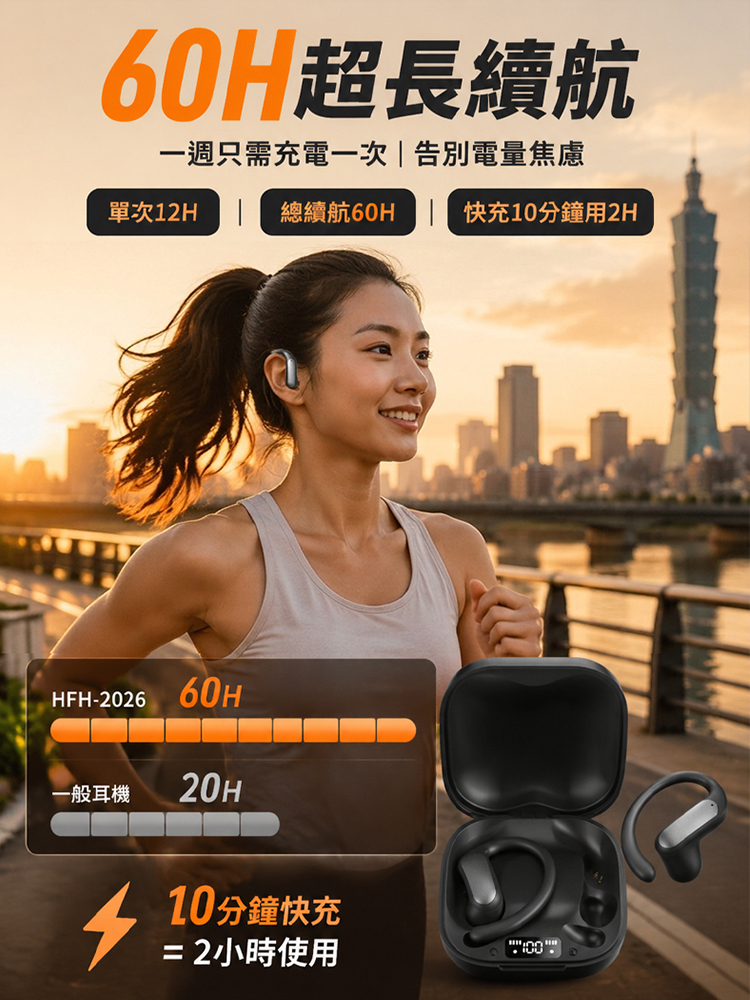 【2026最新款】開放式骨傳導AI智慧耳機