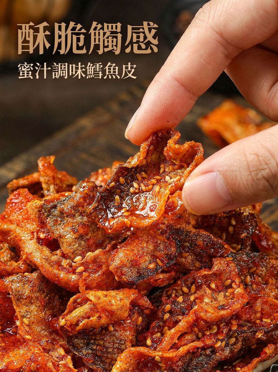 台灣特色鱈魚皮零食分享