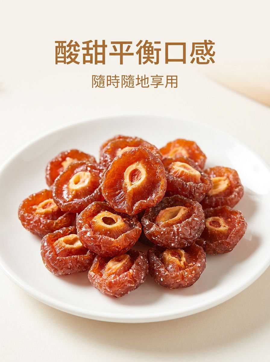 酸甜半邊梅美味剖面圖