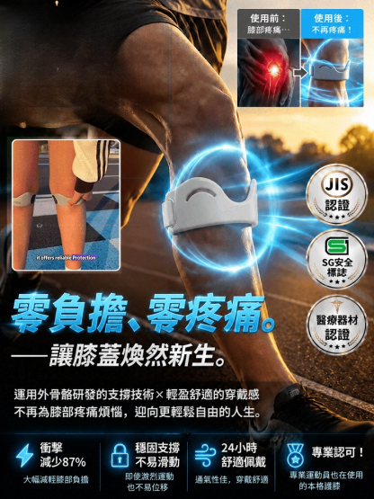 無重力·仿生外骨骼髕骨帶