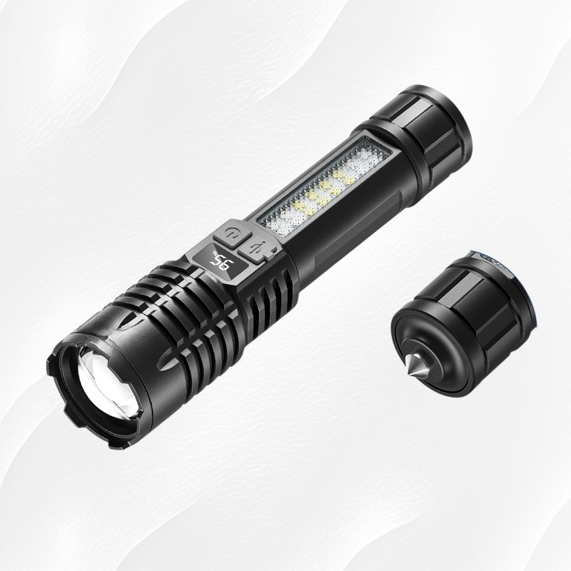 JMY-白激光變焦高亮手電筒