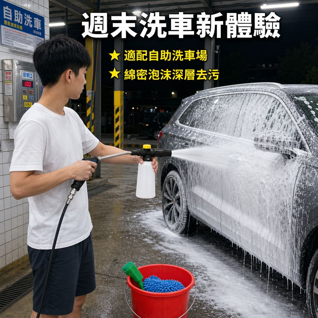高壓洗車泡沫噴壺清潔泡沫水壺