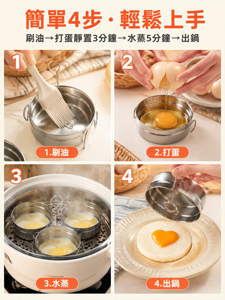 不銹鋼蒸蛋模具