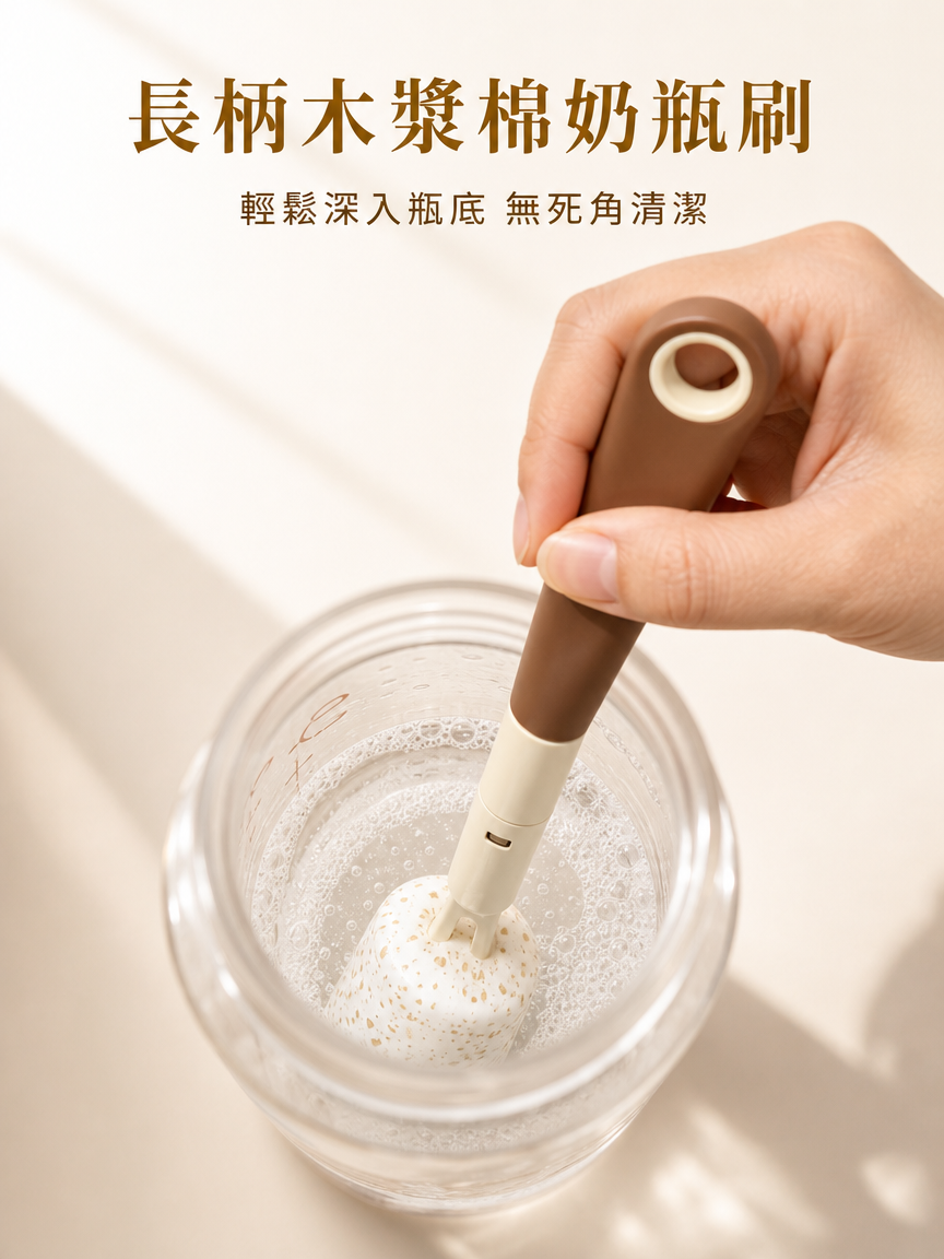 嬰兒奶瓶木漿棉刷安全材質說明