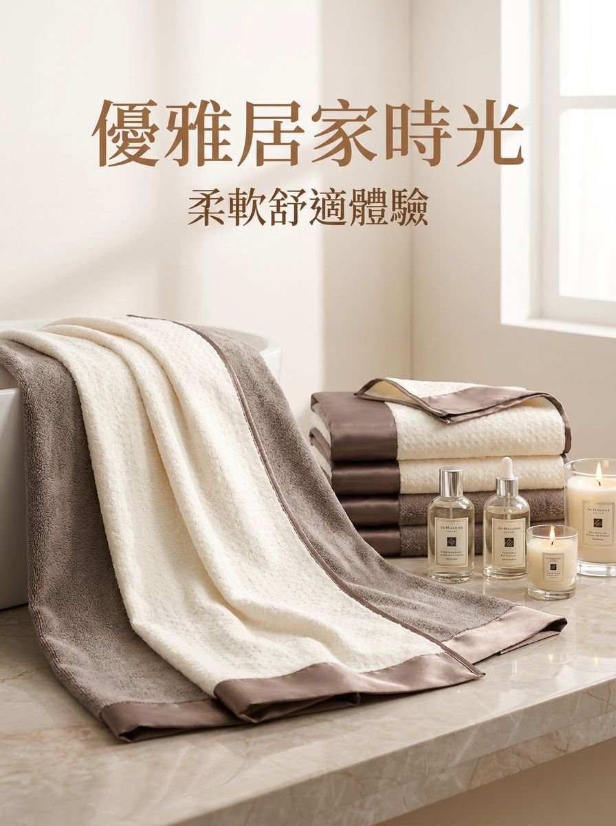 女生家居浴裙穿搭示範